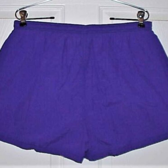 MEN'S VINTAGE CLUB, 100% NYLON SWIM SHORTS, PURPLE, LG 34"-40" W/ MESH LINER - Picture 3 of 3